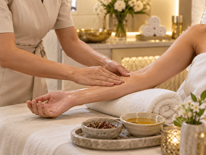 Luxury restorative body spa treatment