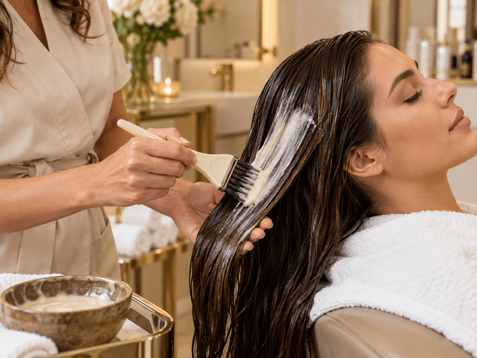 Restorative professional hair treatment